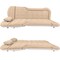 Wakeman Inflatable Mattress - Car Air Mattress with Aux Pump & 2 Pillows for SUV/Tent by Wakeman Beige 75-CMP1145 - alternate 4